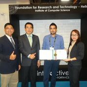 Στιγμιότυπο από την απονομή του βραβείου Thailand Award for Best International Invention για το σύστημα iEat